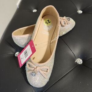 Vince Camuto Kids Glitter Ballet Flats - Pink